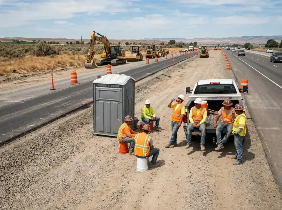 highway-road-construction-crew-007 — frequently asked questions, Porta Potty and Restroom Rentals in Larned, KS
